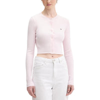 Image 4 : Cardigan femme noir Tommy Hilfiger Jeans manches longues, vue portée — Delvale