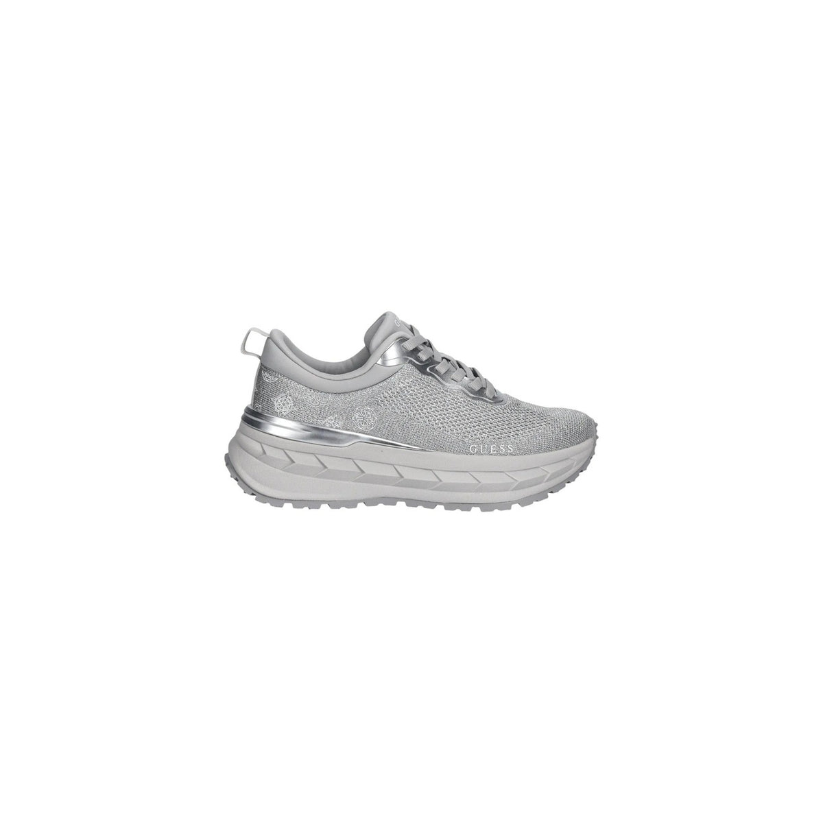 Image 1 : Baskets basses femme Guess coloris argenté vue de face — delvale