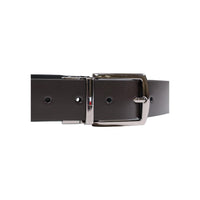 Image 3 : Ceinture Tommy Hilfiger homme en cuir marron, présentation complète de la longueur et de la largeur — Delvale
