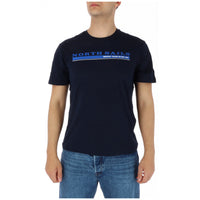 Image 5 : Vue de trois quarts du t-shirt North Sails homme gris, manches courtes et finitions soignées — Delvale