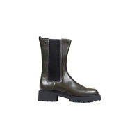 Image 1 : Bottes femme Calvin Klein Jeans en cuir gris premium avec design urbain contemporain — delvale