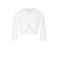Image 1 : Veste blanche Morgan De Toi femme manches 3/4 vue de face — delvale
