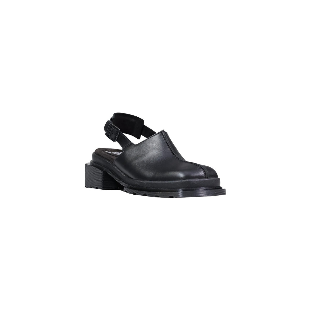 Image 2 : Vue détaillée des sandales Dr. Martens Maybole noires femme, design structuré — delvale
