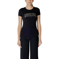 Image 6 : Style décontracté chic du t-shirt Guess beige à strass — delvale