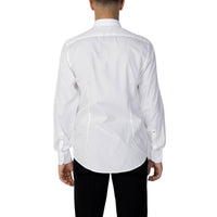 Image 2 : Vue frontale chemise blanche Antony Morato boutonnage dissimulé pur coton homme — Delvale