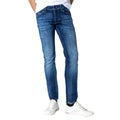 Jack & Jones Heren Jeans Blauw Stretch Katoen Ritssluiting