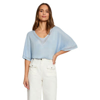 Image 5 : Pull col V beige Morgan De Toi coupe féminine — delvale
