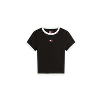 Image 5 : T-shirt blanc Tommy Hilfiger Jeans femme, coupe moderne flatteuse — delvale