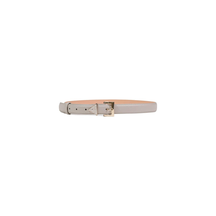 Image 1 : Ceinture femme Guess beige en polyester avec boucle sophistiquée dorée — Delvale