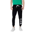 Icon Gestreept Herenpantalon Zwart met Vetersluiting