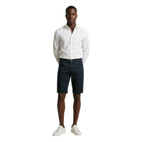 Image 4 : Bermuda homme Jeckerson bleu détail tissu coton élasthanne — delvale