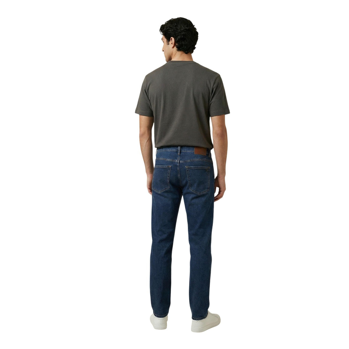 dos complet vert kaki :
T-shirt Armani Exchange homme vert kaki, dos épuré, jersey coton, vue dos — Delvale