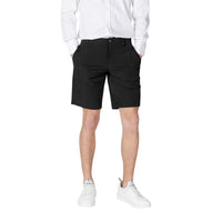 Image 4 : Bermuda Armani Exchange homme bleu marine polyamide élasthanne, présentation produit fond blanc — Delvale