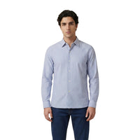 Image 1 : Chemise homme Only & Sons bleu azur à rayures, manches longues et col classique — Delvale