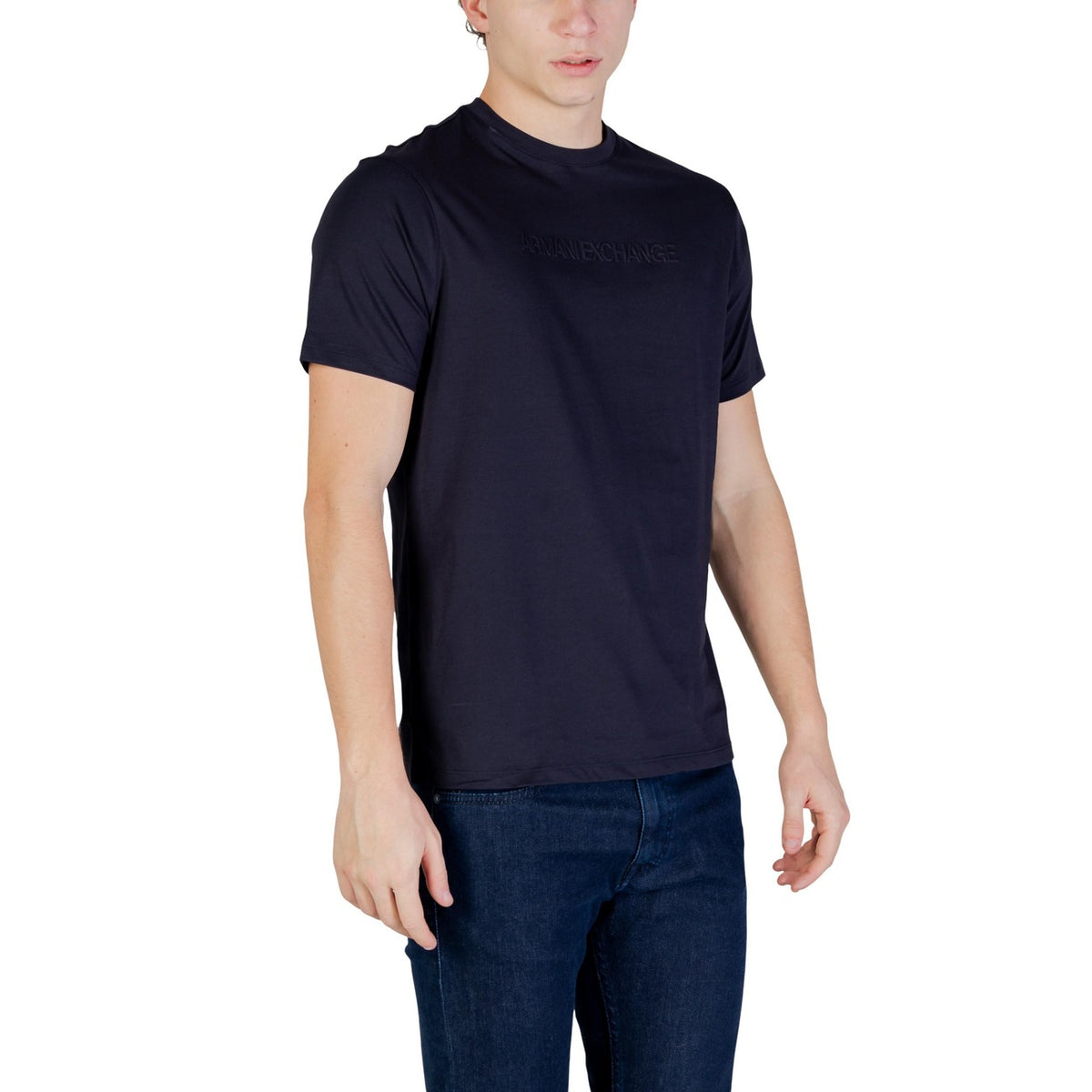 Image 3 : T-shirt homme Armani Exchange bleu, style casual premium — Delvale