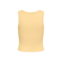 Image 2 : Débardeur Only jaune femme coton-élasthanne, détail coupe ajustée — Delvale