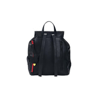 Image 3 : Sac à dos Desigual femme noir, vue de profil avec bretelles ajustables, poignée de portée et breloques papillon décoratives — Delvale