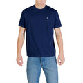Calvin Klein Jeans T-shirt Homme Uni Logo CK Brodé Marine