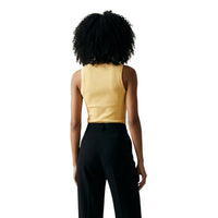 Image 3 : Débardeur sans manches jaune Jacqueline De Yong, coupe flatteuse viscose-nylon — delvale
