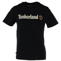 Image 5 : T-shirt Timberland homme bleu marine, vue dos, coupe droite et classique — Delvale