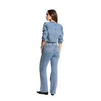 Image 3 : Veste femme Morgan De Toi bleue coton style élégant français — delvale