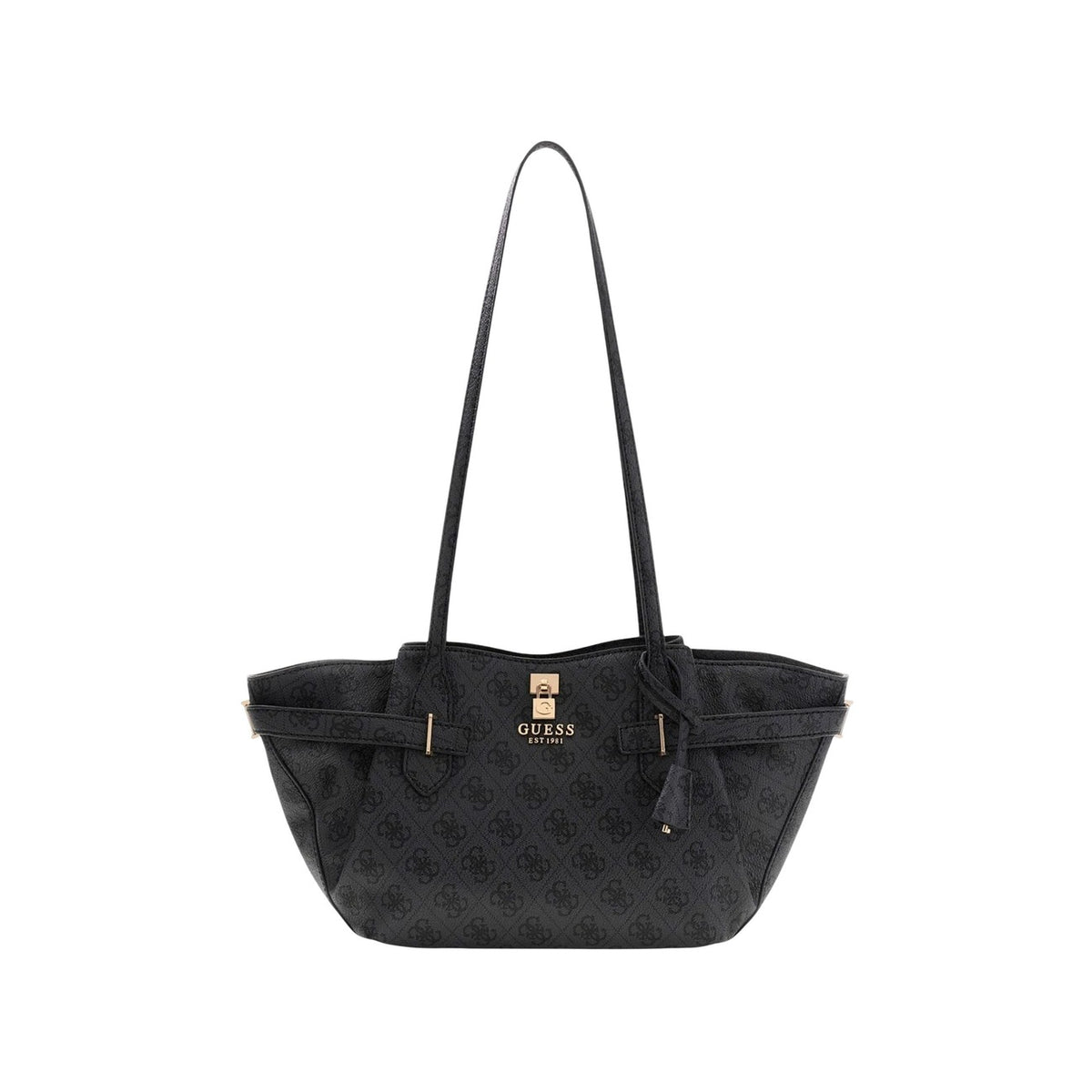 Image 1 : Sac à main Guess femme gris élégant vue principale avec dimensions 40x19x12cm — delvale