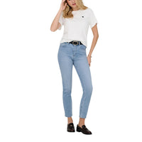 Image 3 : Jean Only femme bleu azur coupe droite style décontracté — delvale