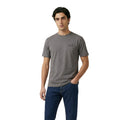 Ea7 T-shirt Homme Gris Col Rond Manches Courtes