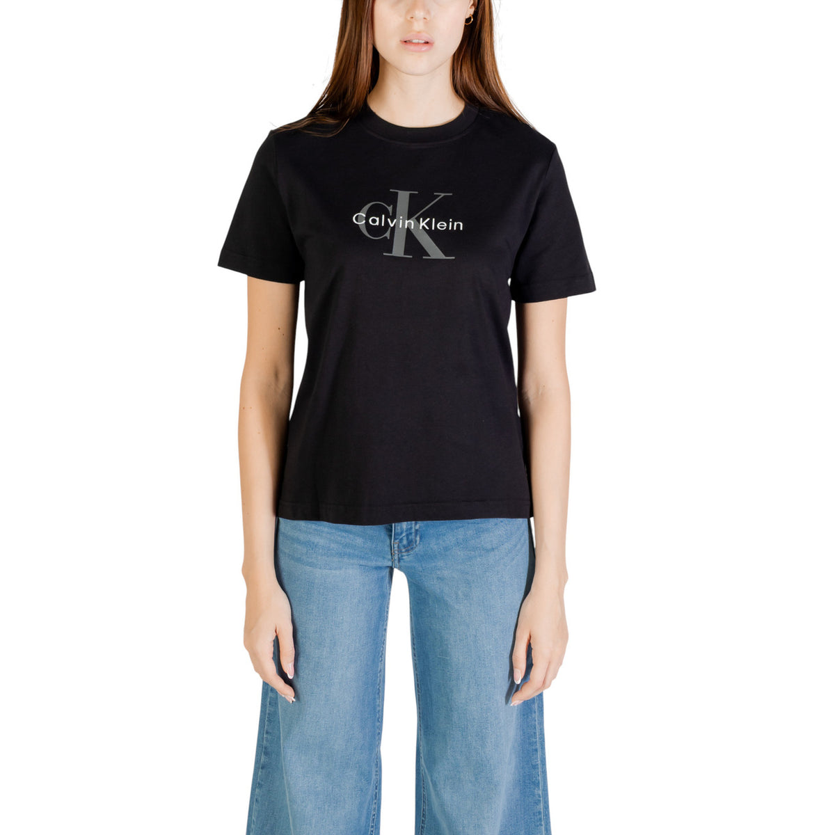 Image 4 : Vue arrière t-shirt Calvin Klein Jeans bleu imprimé femme — delvale