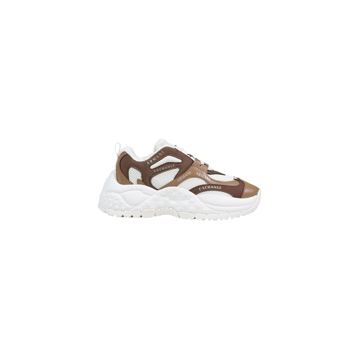 Image 4 : Baskets chunky Armani Exchange femme jaune pastel et blanc semelle détail — delvale