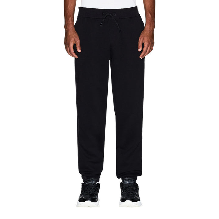 Image 1 : Pantalon noir Armani Exchange homme avec fermeture lacets et coupe moderne — Delvale