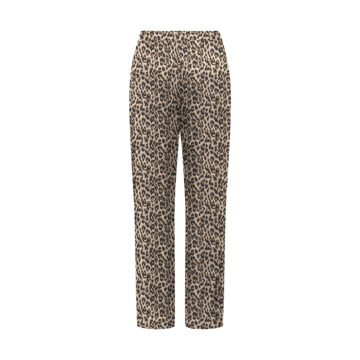 Image 2 : Pantalon large Only motif léopard, coupe ample jambes larges, détail taille haute avec lacet — Delvale