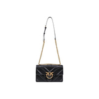 Image 2 : Détail sac Pinko femme noir cuir premium avec poches intérieures et bandoulière — Delvale