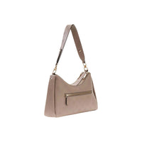Image 2 : Sac à main Guess femme beige en polyuréthane, vue de profil montrant les dimensions — delvale