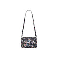 Desigual Sac bandoulière femme noir coton imprimé floral rabat