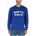 Sweat Col Rond Homme Bleu Logo North Sails Lettres Arquées