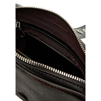 Image 3 : Sac à main Desigual compact marron foncé style punk-romantique avec bandoulière ajustable — delvale