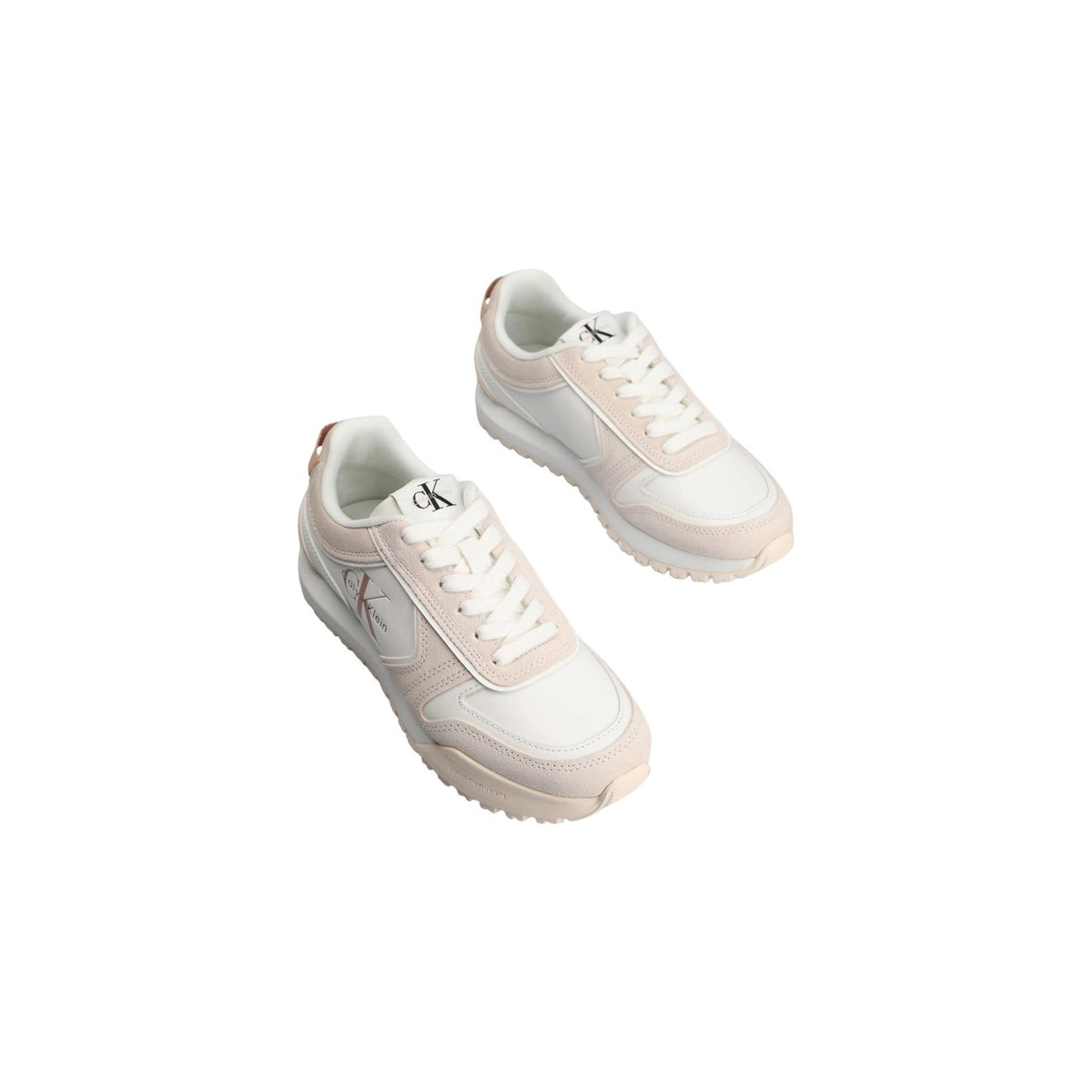 Image 2 : Vue détaillée des baskets Calvin Klein Jeans blanches en cuir pour femme — delvale