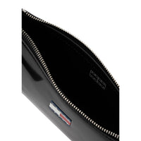 Image 3 : Vue d'ensemble du sac baguette Tommy Hilfiger femme noir vernis avec éléments argentés — Delvale