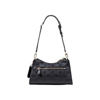 Image 2 : Sac à main Guess noir compact avec fermeture éclair, vue d'angle — delvale