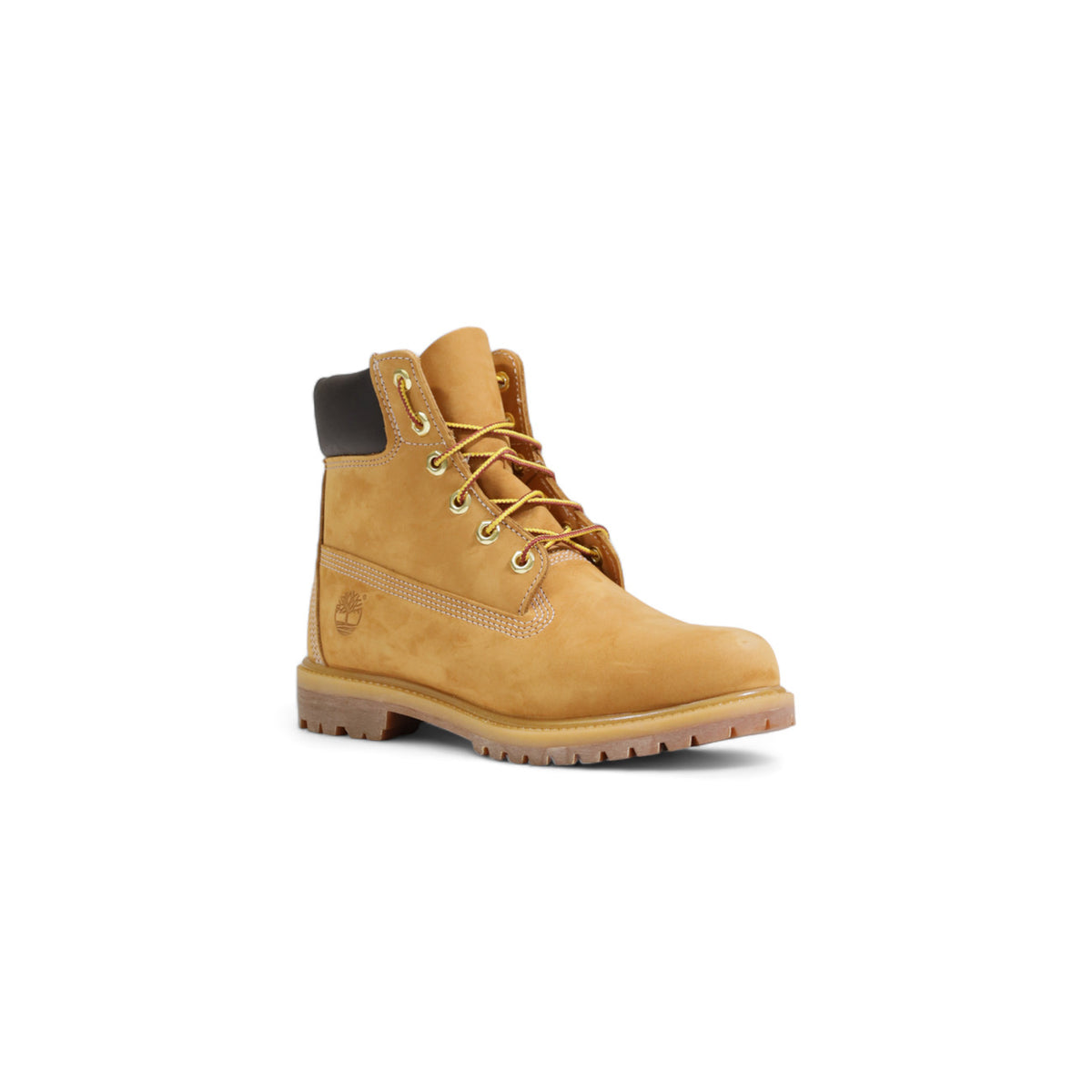 Image 3 : Bottes Timberland femme beige en cuir avec lacets, détail matière — delvale