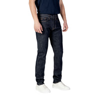 Image 3 : Jean Armani Exchange homme bleu slim, vue de dos et bas de jambe — delvale