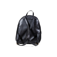 Image 2 : Sac à dos Guess noir femme, détail des finitions polyuréthane et fermetures éclair — delvale