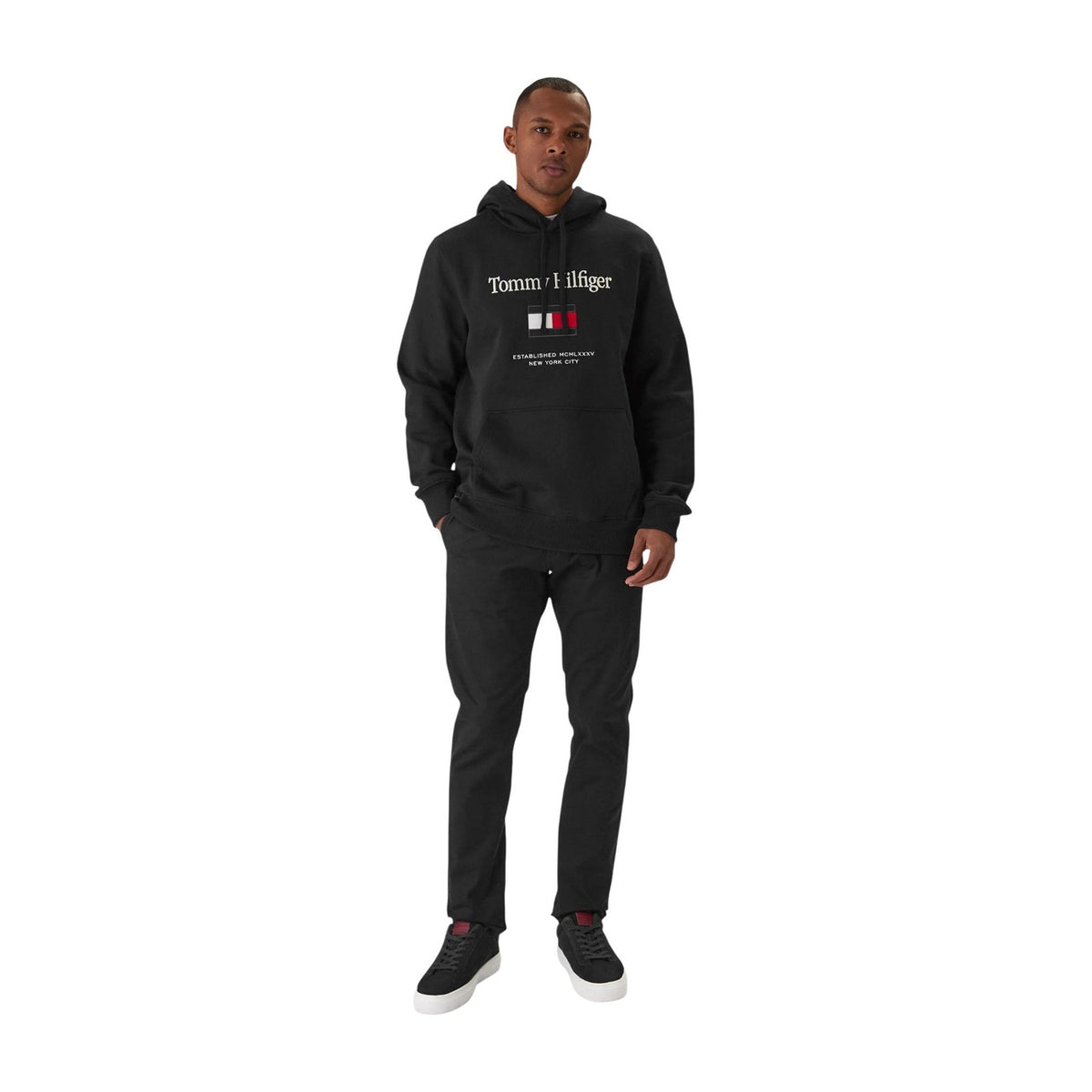 Image 3 : Sweatshirt Tommy Hilfiger homme – vue de dos, coupe regular fit noir – Delvale