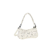 Image 3 : Sac baguette Desigual femme ivoire vue d'ensemble anse perlée finitions tressées — delvale