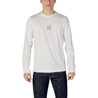 Image 4 : Détail impression et finitions t-shirt Armani Exchange bleu homme — Delvale