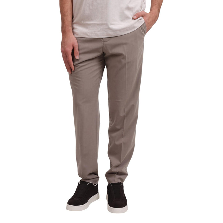 Image 1 : Pantalon Armani Exchange homme beige coupe moderne vue face — Delvale