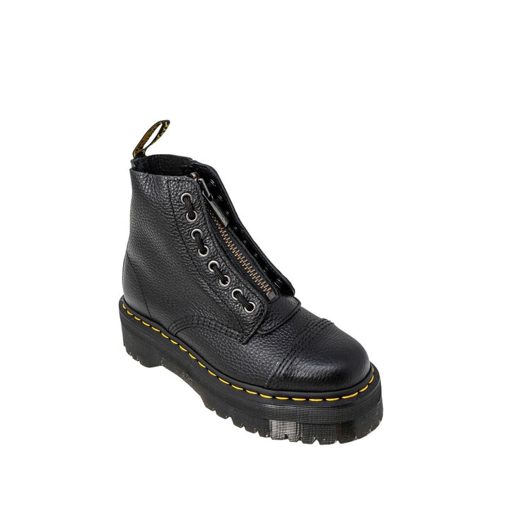 Image 1 : Bottes Dr. Martens Sinclair femme noires avec semelle épaisse iconique — delvale