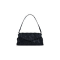 Desigual Sac Baguette Femme Noir Similicuir Tressé Rabat Pression