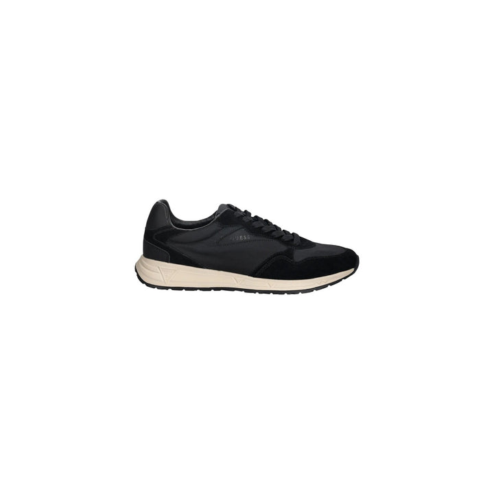 Image 1 : Baskets Guess Farin homme noires multi-matières style runner avec panneaux nylon satiné — Delvale